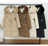 Big Fur Collar Thick Slim Coat Fashion Hooded Cotton Outerwear Long Winter Woman Coat Women's Down Parkas Winter Jacket
